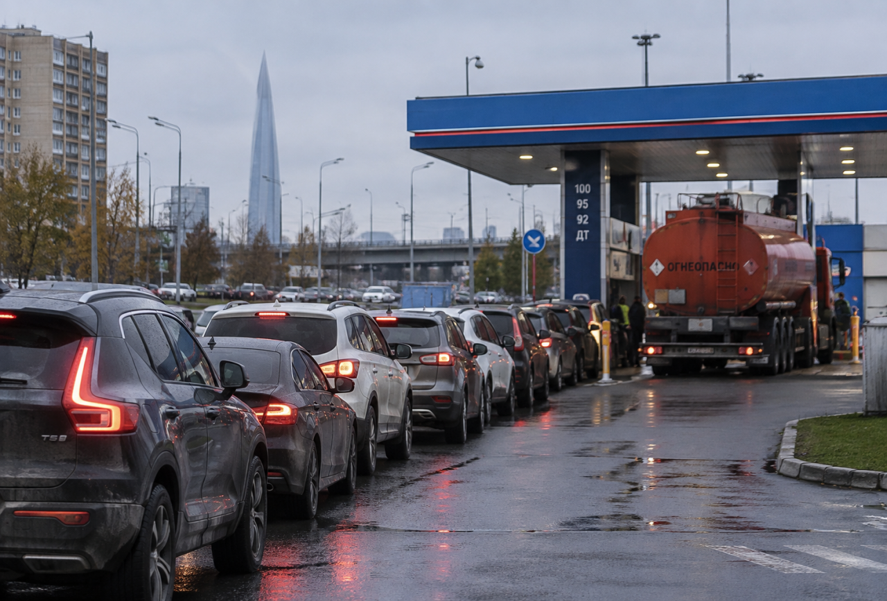 Очередь до бензовоза: на АЗС Петербурга и Ленобласти снова возник дефицит топлива